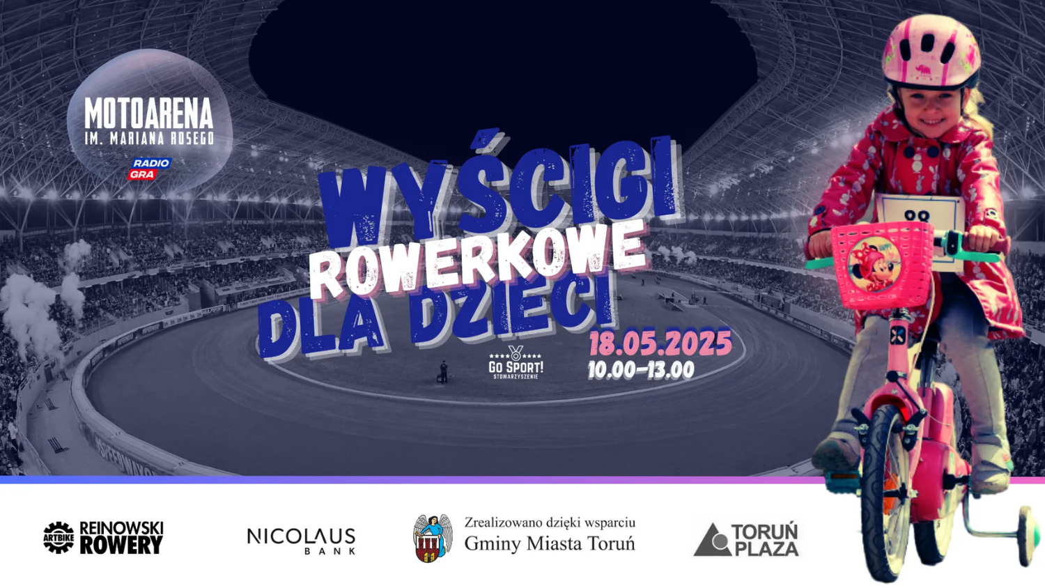 Wyścigi rowerowe dla dzieci na Motoarenie