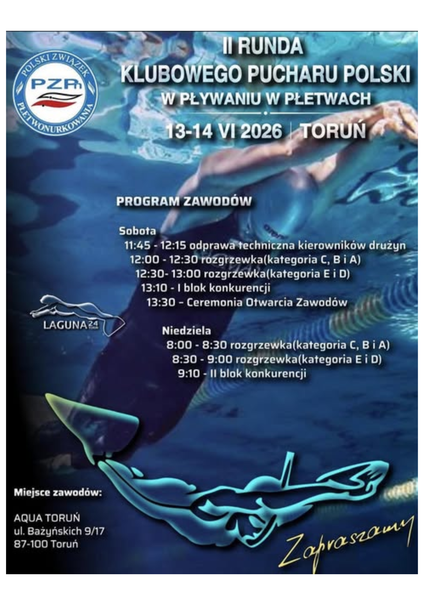 II runda Klubowego Pucharu Polski w pływaniu w płetwach